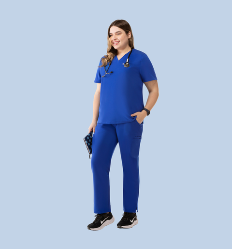 Aura One Pocket Top Royal Blue
