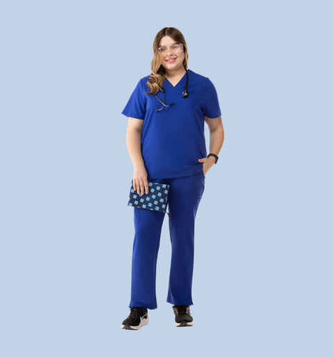 Aura One Pocket Top Royal Blue