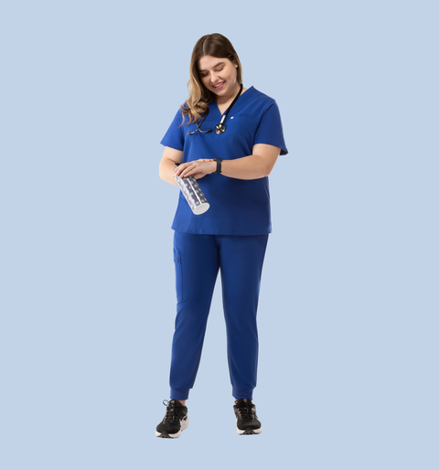 Aura One Pocket Top Royal Blue