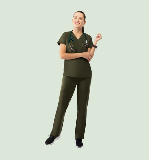 Aura One Pocket Top Olive