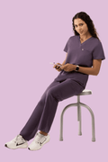 Aura One Pocket Top Dewberry - Vaayu Scrubs 