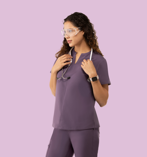 Halo Two Pocket Slim Top Dewberry