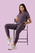 Prana Three Pocket Top Dewberry - Vaayu Scrubs 