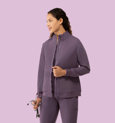Women's Scrub Jacket Dewberry