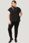 Women's High Waist Joggers Black - Vaayu Scrubs 