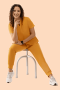 Women's High Waist Joggers Honey - Vaayu Scrubs 