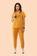 Women's High Waist Joggers Honey - Vaayu Scrubs 