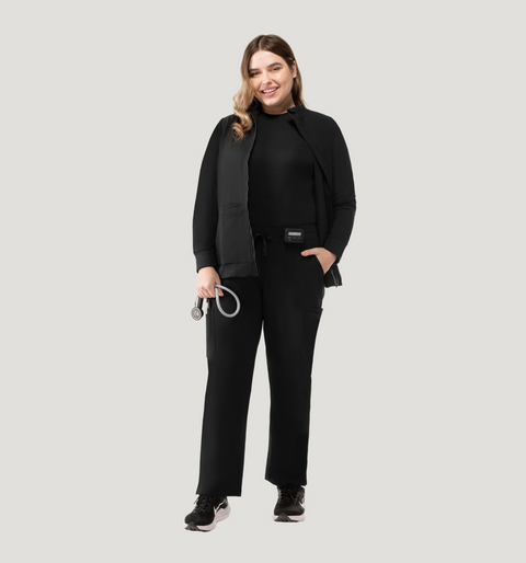 Women's Scrub Jacket Black