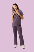 Aura One Pocket Top Dewberry - Vaayu Scrubs 