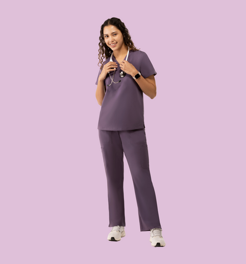 Aura One Pocket Top Dewberry