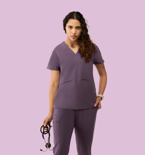 Prana Three Pocket Top Dewberry