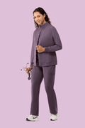 Women's Scrub Jacket Dewberry - Vaayu Scrubs 