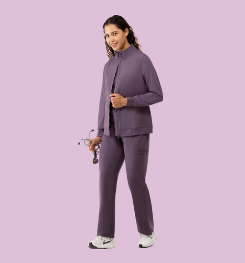 Women's Scrub Jacket Dewberry