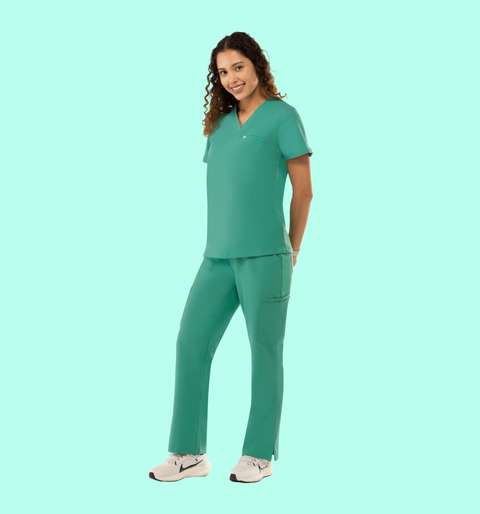 Women's Cargo Pants Surgical Green