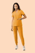 Women's High Waist Joggers Honey - Vaayu Scrubs 
