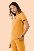 Prana Three Pocket Top Honey - Vaayu Scrubs 