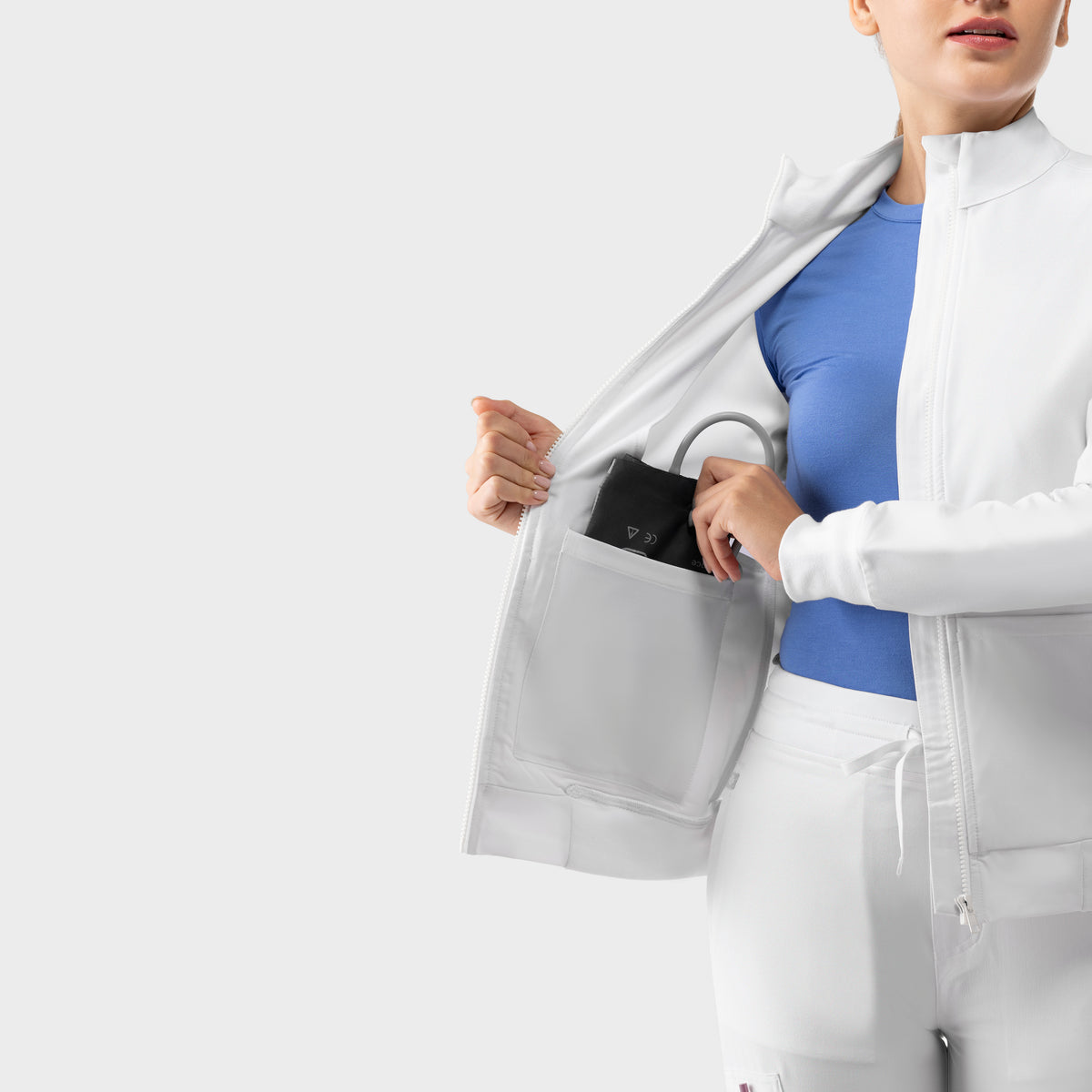 Scrub Jacket White