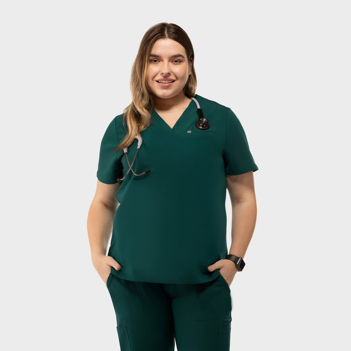 Aura One Pocket Top Hunter Green