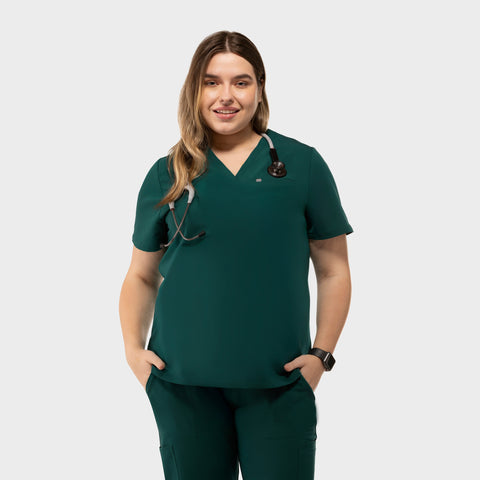 Aura One Pocket Top Hunter Green