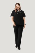 Women's Cargo Pants Black - Vaayu Scrubs 