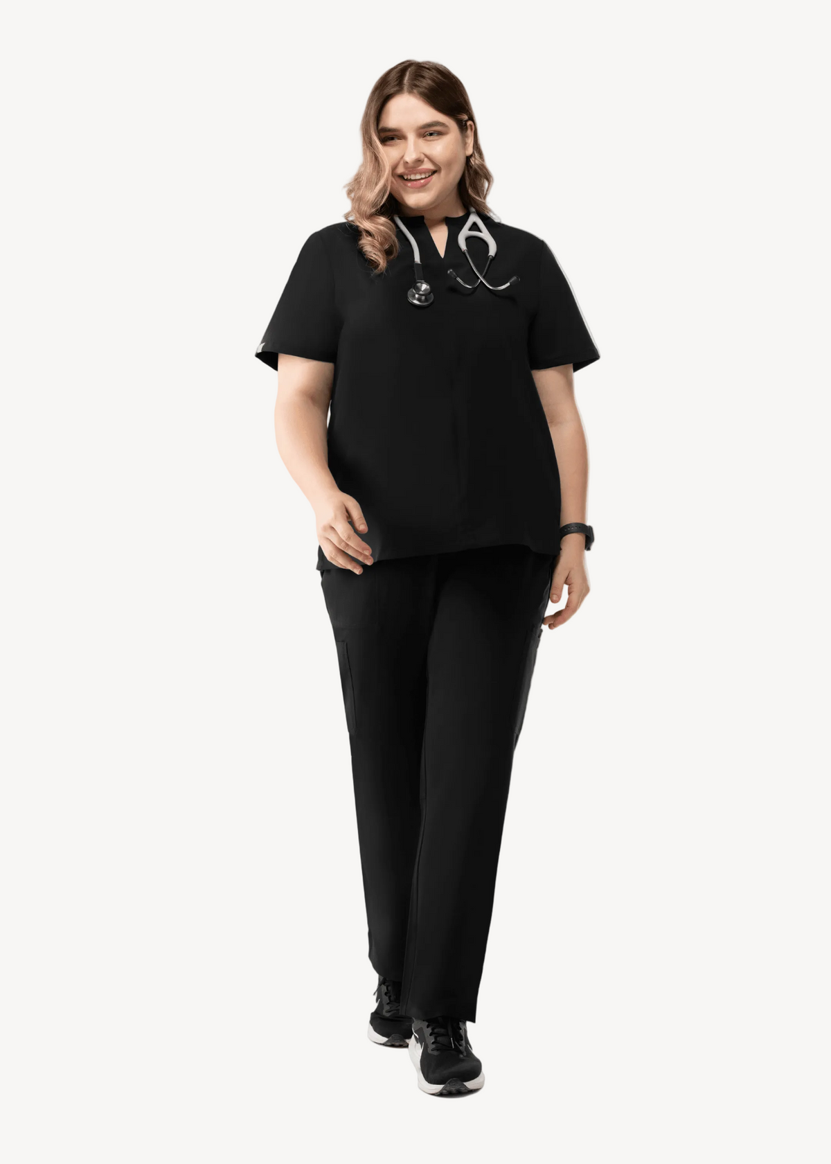 Women's Cargo Pants Black - Vaayu Scrubs 