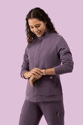 Women's Scrub Jacket Dewberry - Vaayu Scrubs 