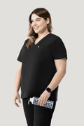 Aura One Pocket Top Black - Vaayu Scrubs 