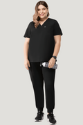 Women's High Waist Joggers Black - Vaayu Scrubs 