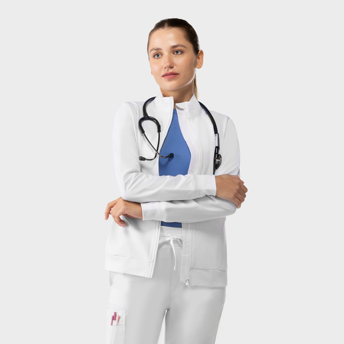 Scrub Jacket White