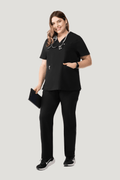 Women's Cargo Pants Black - Vaayu Scrubs 