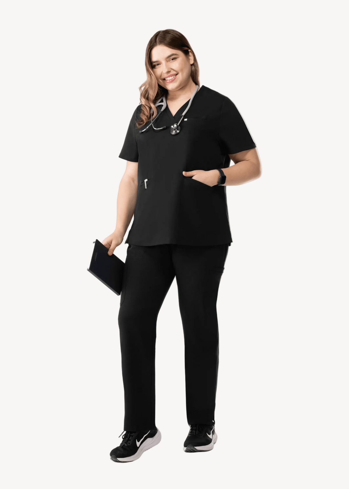 Women's Cargo Pants Black - Vaayu Scrubs 