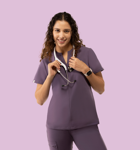 Halo Two Pocket Slim Top Dewberry
