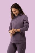 Women's Scrub Jacket Dewberry - Vaayu Scrubs 