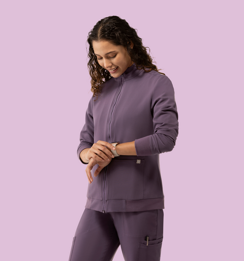 Women's Scrub Jacket Dewberry