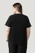 Aura One Pocket Top Black - Vaayu Scrubs 