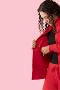 Women's Scrub Jacket Red - Vaayu Scrubs 