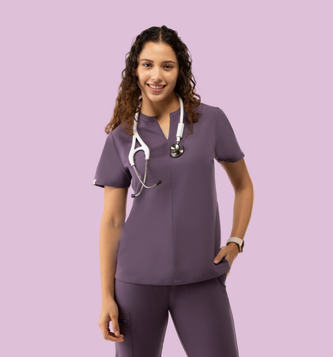 Halo Two Pocket Slim Top Dewberry