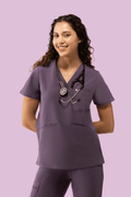 Prana Three Pocket Top Dewberry - Vaayu Scrubs 