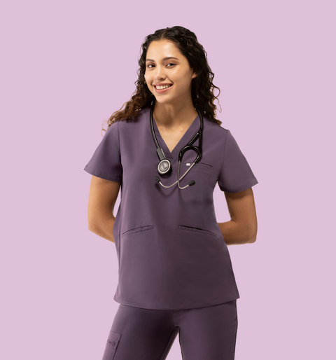 Prana Three Pocket Top Dewberry