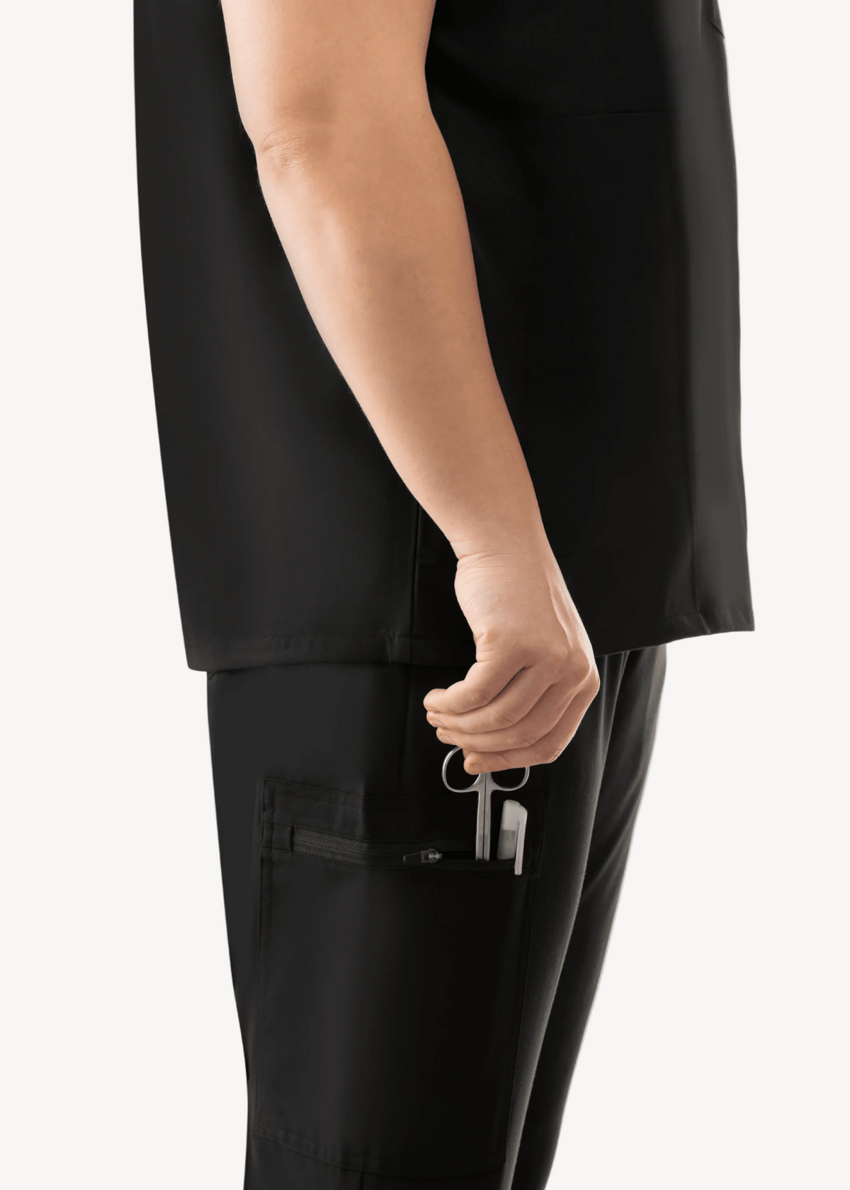Women's High Waist Joggers Black - Vaayu Scrubs 