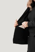 Women's Scrub Jacket Black - Vaayu Scrubs 