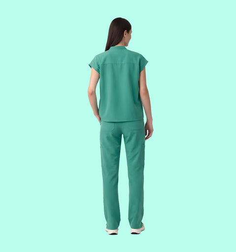 Women's Oversized Top Surgical Green