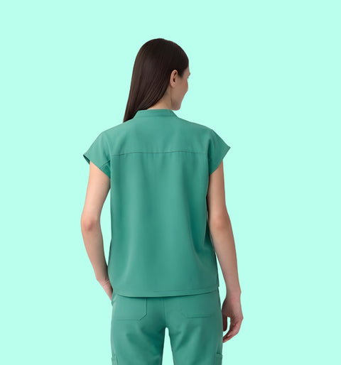 Women's Oversized Top Surgical Green