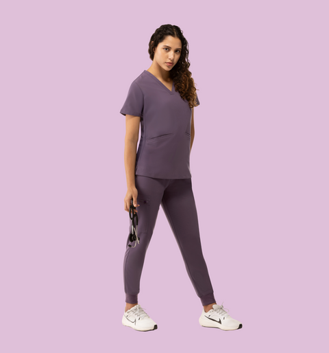 Women's High Waist Joggers Dewberry