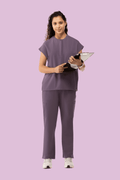 Women's Cargo Pants Dewberry - Vaayu Scrubs 