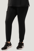 Women's High Waist Joggers Black - Vaayu Scrubs 