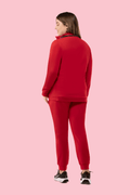 Women's Scrub Jacket Red - Vaayu Scrubs 