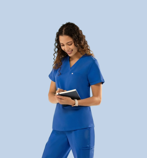 Aura One Pocket Top Royal Blue