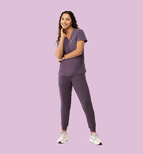 Women's High Waist Joggers Dewberry