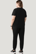 Women's High Waist Joggers Black - Vaayu Scrubs 
